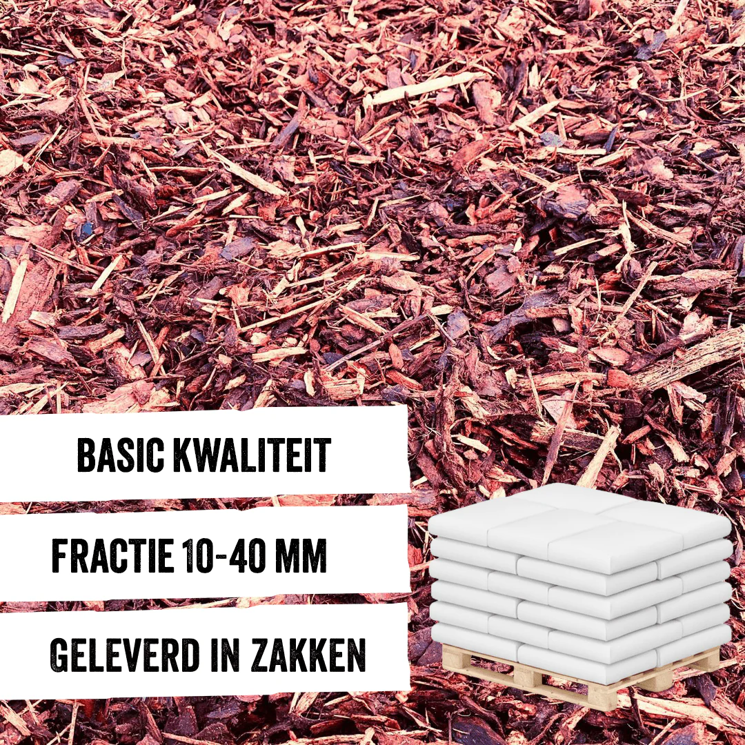 Boomschors in zakken
